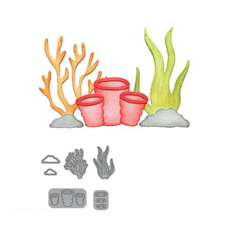 

GJCrafts Seaweed Plant Dies Metal Cutting Dies Mew 2019 for Scrapbooking Card Making Album Embossing Paper Stencil Craft Dies