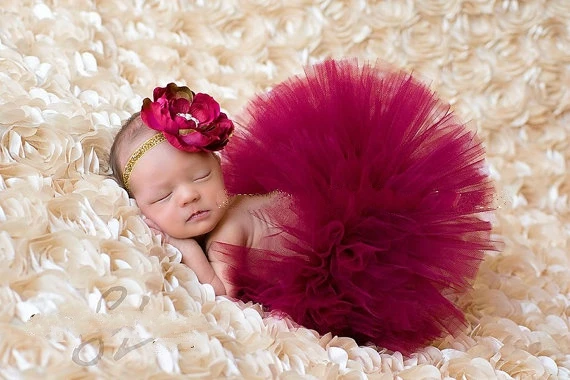 Newborn Baby Girls Outfits Tutu Skirt Headwear Infant Costume