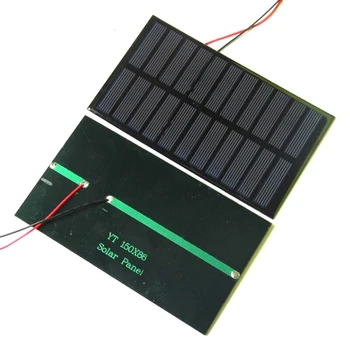 

BUHESHUI Polycrystalline 1.6W 5.5V Solar Cell Module+Wire DIY System Solar Panel Charger Study 150*86MM 10pcs/lot Free Shipping