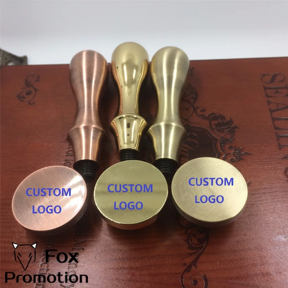 Beste Aanpassen Wax Stempel met Uw Logo, Gecoat Messing Handvat Stempel DIY Oude Seal Retro Stempel, Gepersonaliseerde Lakzegel custom design