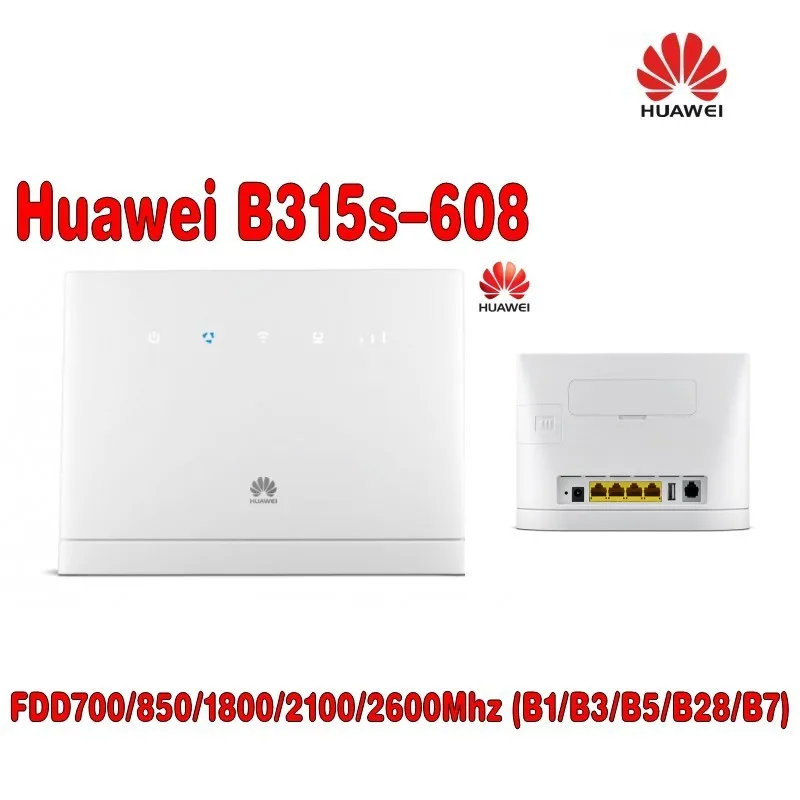  (+4G Antenna SMA 35dBi 4G Antenna) Unlocked Huawei B315 B315s-608 LTE FDD 700/850/1800/2100/2600Mhz