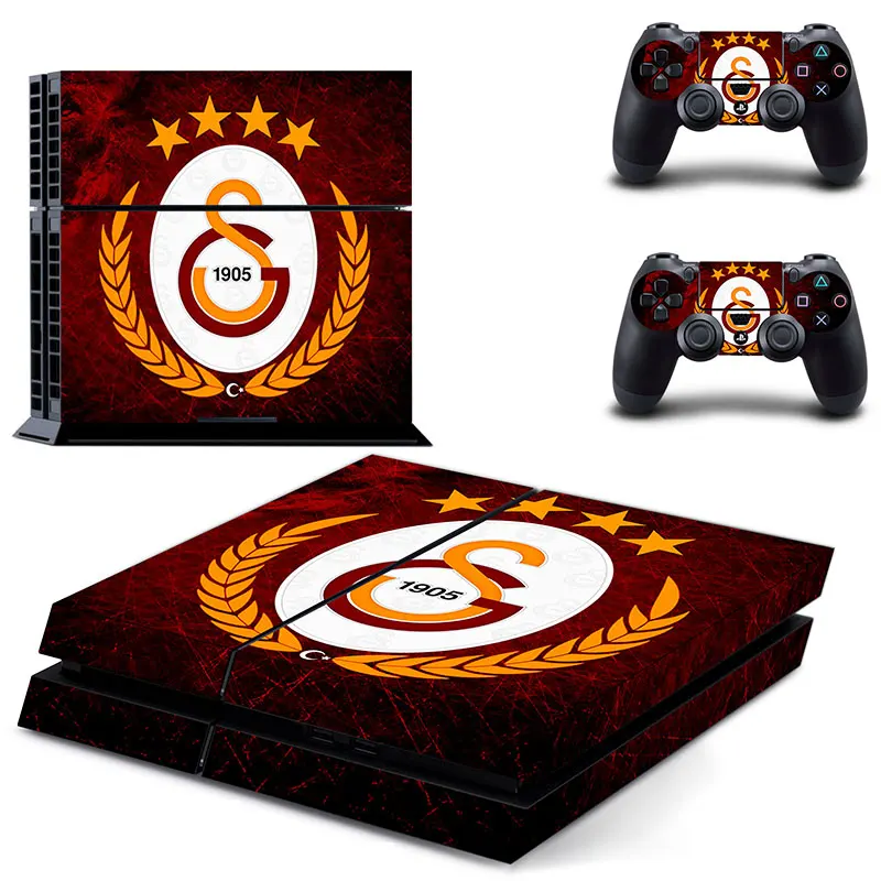 Galatasaray 1905 футбольная команда наклейка для PS4 Наклейка Виниловая наклейка для sony Playstation 4 консоли и 2 контроллера наклейка для PS4 стикер