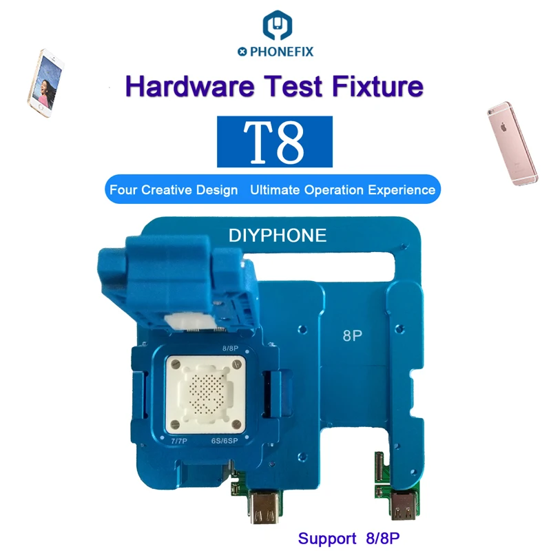 

JC T8 NAND Test Fixture for iPhone 8 8P NAND Flash good or bad Status Test Socket Restore Repair Tool optional JC C1 Repair box