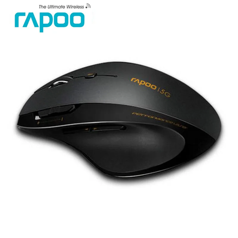 Оригинальная Беспроводная игровая мышь Rapoo 7800 P, 5 ГГц, высокоскоростная лазерная мышь, 1600 dpi, регулируемая для ноутбуков и настольных компьютеров, большая рука