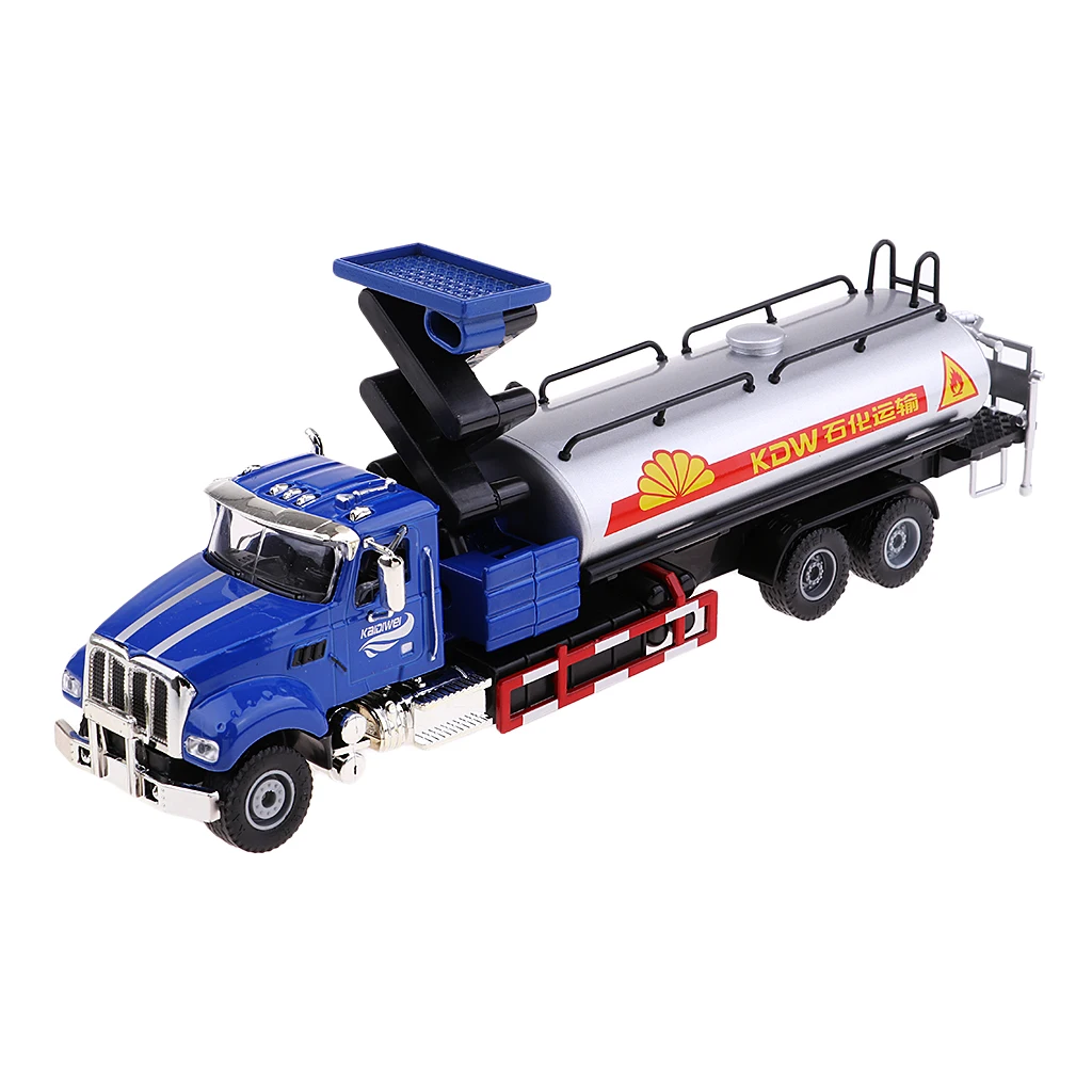 Alloy 1:50 Scale Oil Transport Car Oil Carrier Tank Truck Model Diecast Vehicle Children's Toy Car Gift