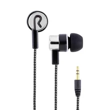 New Fashion Woven Fiber Cloth Wired Earphone ln-Ear Noise Cancelling Headset Universal 3.5MM for Mobile Phone Computer MP3 MP4