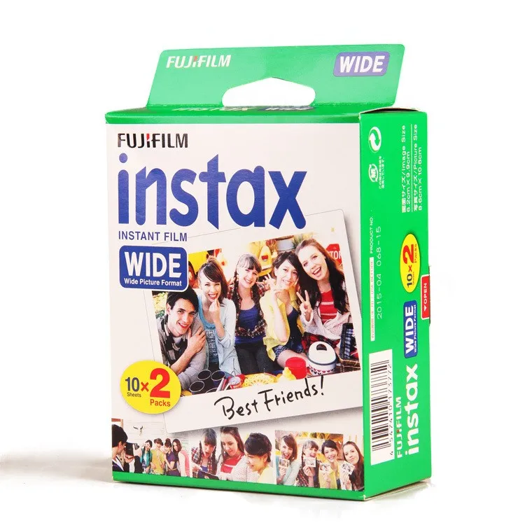 100 листов Fujifilm Instax Wide плёночная однокромная версия для мгновенной печати для камеры 200 210