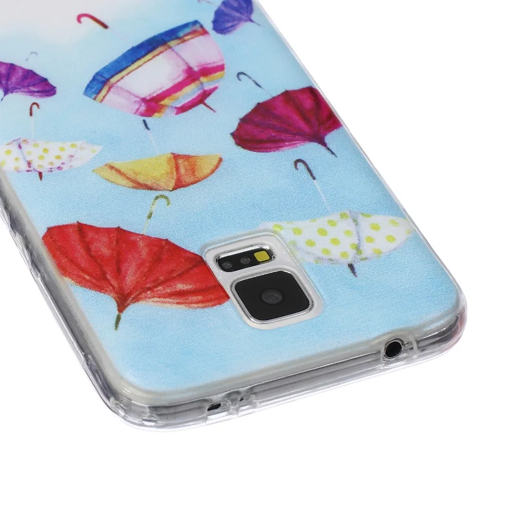 K070 / красочный зонтик тпу мягкий чехол для Samsung Galaxy S5 силиконовый чехол|case luxury|case