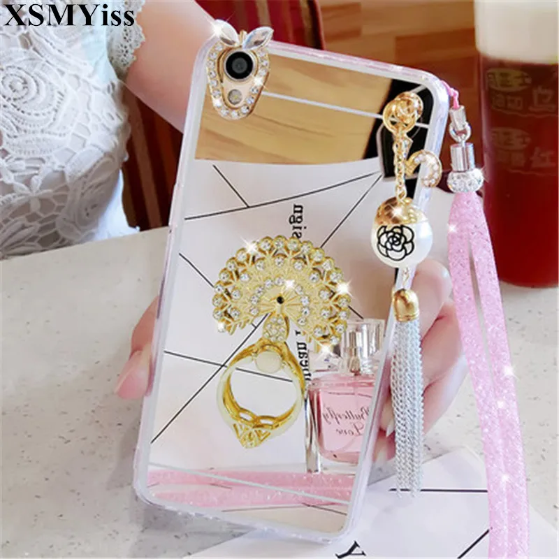 

Fashion Mirror Case For Huawei Honor 8 9 10 20 Lite V10 7X 8X Nova2 3 4 Luxury Bling Soft TPU Stand Ring Holder Phone Cover