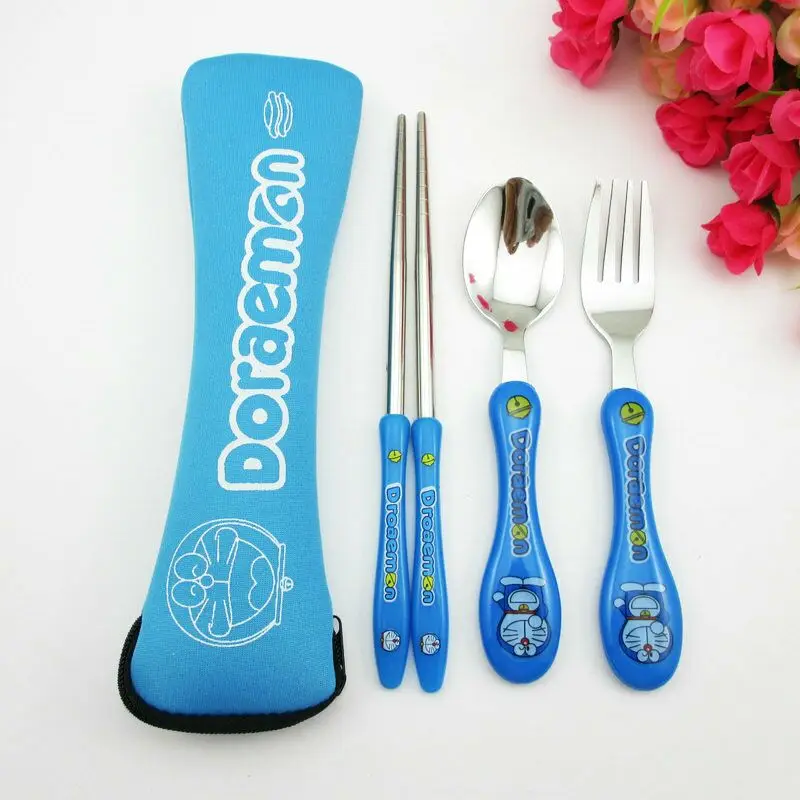 Fashion Tableware Cutlery Cookware Cartoon Hello Kitty or Gifts Stainless Steel Tableware Dinnerwear Sets