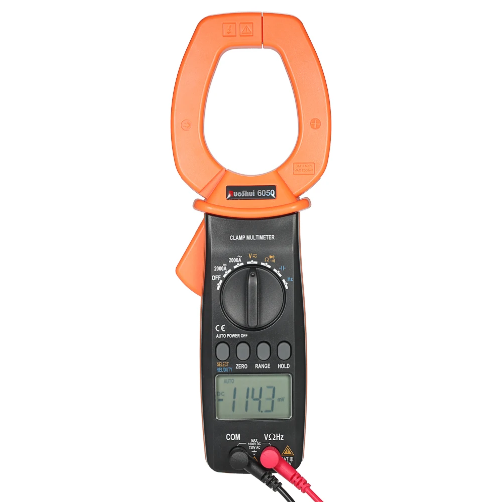 

RuoShui 3999 Counts Digital Clamp Meter 6050 Multimeter AC/DC Voltage Current Auto-range Capacitance Resistance Diode Tester