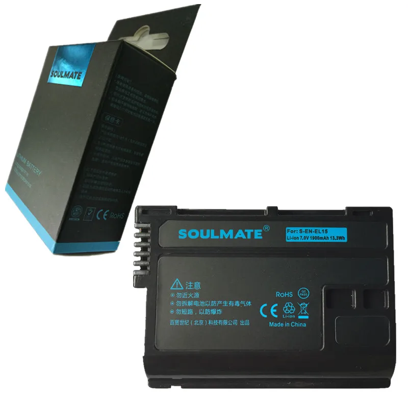 

SOULMATE EN-EL15 lithium batteries pack EL15 Digital Camera Battery EN EL15 For Nikon D7000 D7100 D800 D800E D600 D610 D810