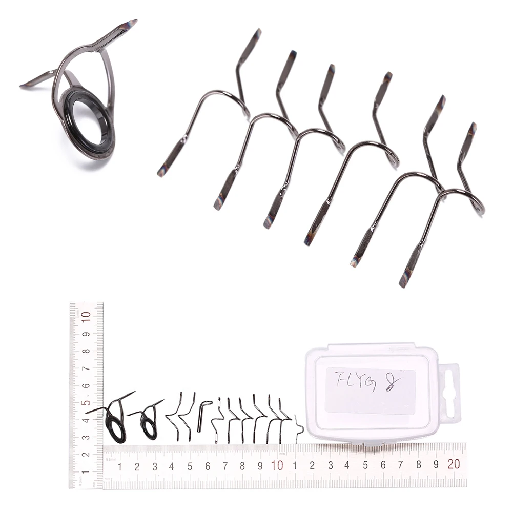 High Quality Fly Rod Guide Set Repair Kit Fishing Rod Building Wrapping