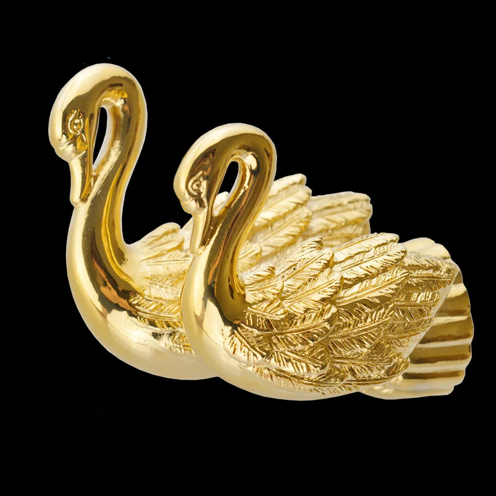 Free Shipping Bathroom Accessories Golden Color Swan Toilet Paper Rack Tissue Holder Roll Paper Holder MB-0969A