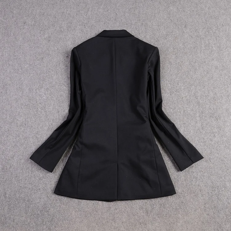 Star Zhao Wei The Same Spring Dress The New Women Dress Elegant and Handsome and A Mid-long Suit Black Shorts Set 2019