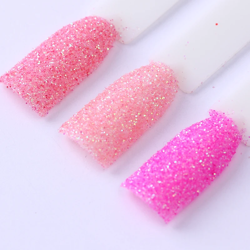 1Box 10ml Pink Color Mixed Shining Glitter Nail Art Powder Nail Glitter
