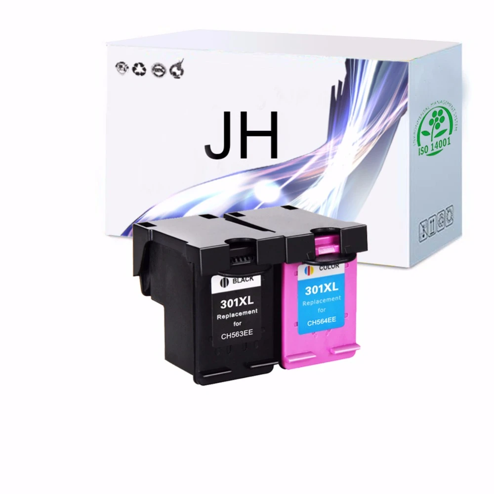 1 комплект Compatibel 301XL Inkt картридж для hp 301 XL CH563EE CH564EE voor Deskje 1000 1050 2000 2050 2510 3000 3054 принтер