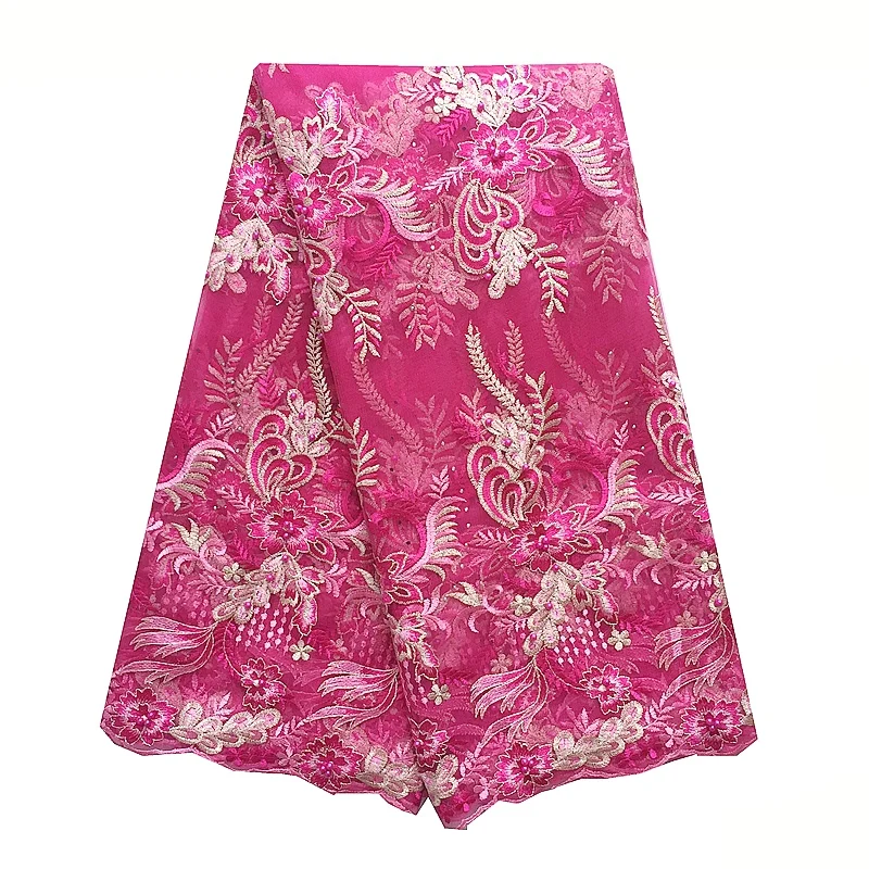 Heavy Beaded Lace Fabric 