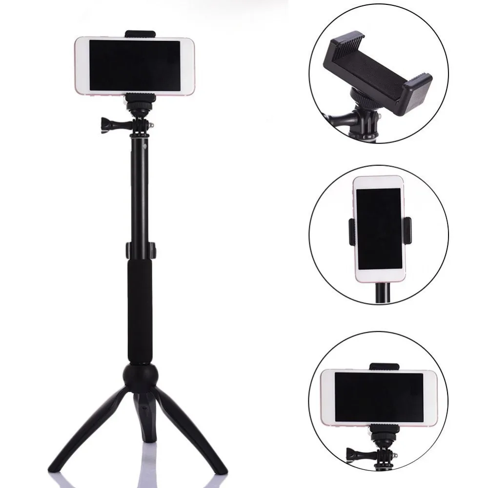 New Bluetooth Remote Aluminum Extendable Selfie Stick Tripod Sets Stand