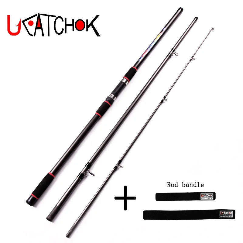 

2018 UCOK 3.3/3.6/3.9M lure weight 300-500g 3sections long casting violent lure carp far shot ultra-hard power fishing rod pole