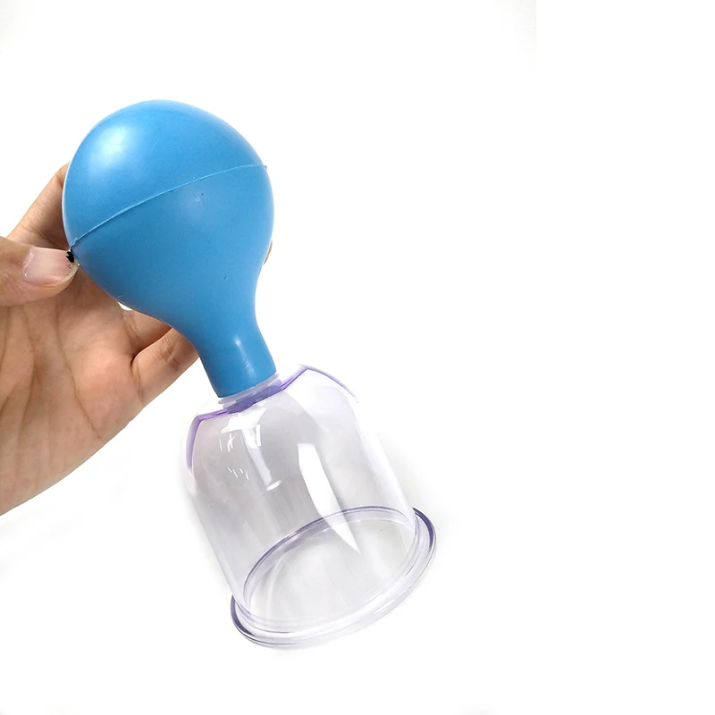 Cena Niebieska kauczukowa próżnia puszki do masażu przyssawka do komputera kubek antycellulitowy masażer próżniowy terapia przyssawka zestaw rodzinny chiński bańki