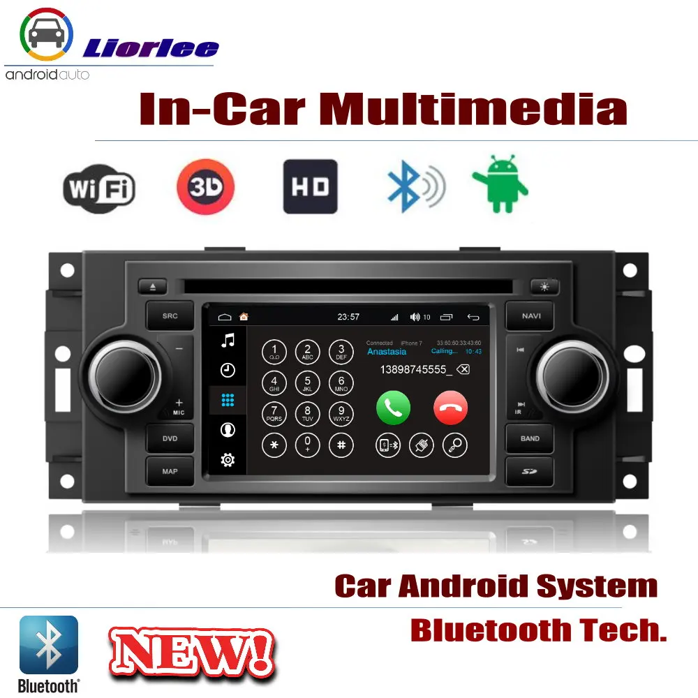 Для Dodge caliber 2007~ 2008 автомобильный Android плеер DVD gps навигационная система HD экран Радио Стерео интегрированный мультимедиа