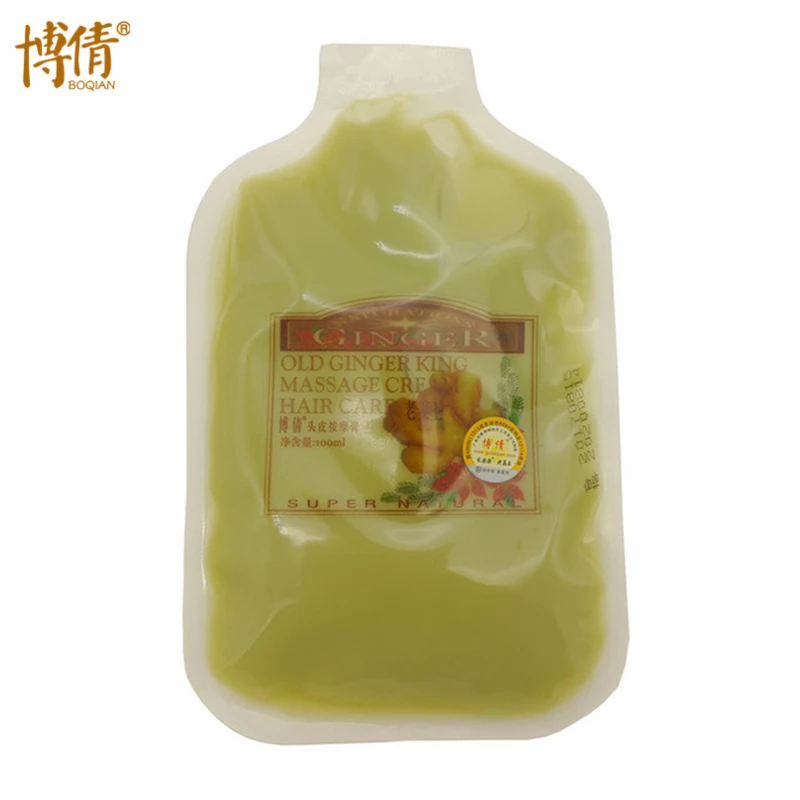 Крем для массажа кожи головы BOQIAN Ginger маска волос лечение питание против