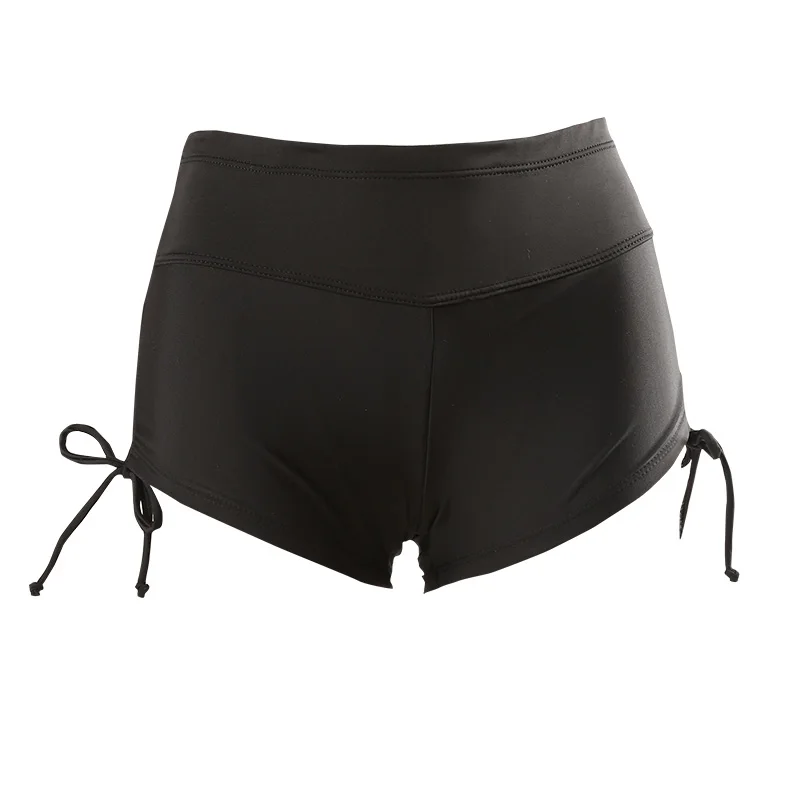 

Hot Sale Summer Women's Beach Surfing Shorts Moisture Wicking Quick Dry Black Swim Shorty Shorts Yoga Short