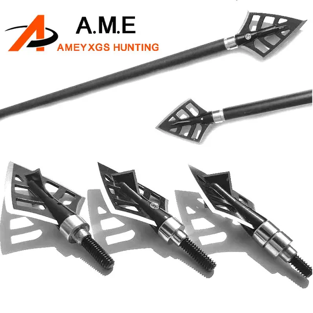 Buy 12pcs Stainless Steel Blades Archery Broadheads