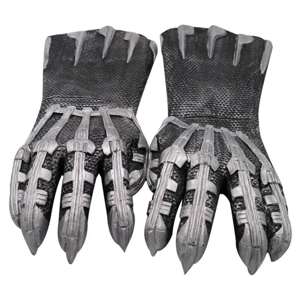 Фильм Мстители Черная пантера перчатки-когти костюмы для косплея супергерой Перчатки Латексные рукавицы Хэллоуин вечерние реквизит для мероприятий