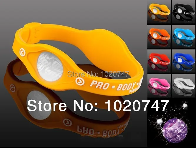 1 pcs Sport Silicone Bracelet with Hologram Bracelets Power Bands