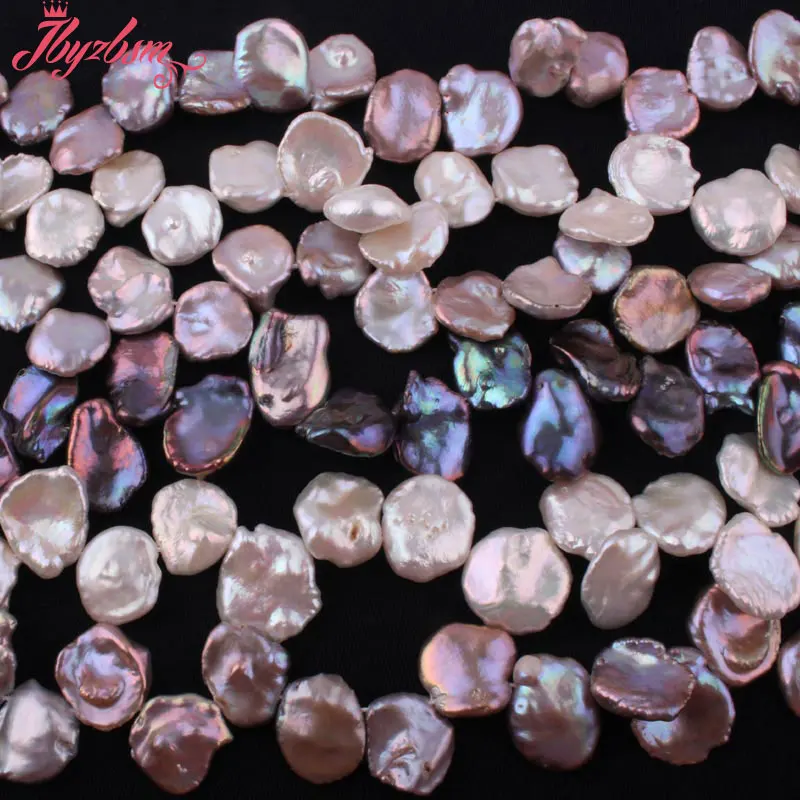 Günstige 12 15mm Barock Süßwasser Perle Perlen Naturstein Perlen Für DIY Halskette Armbänder Ohrring Schmuck, Der 14,5\