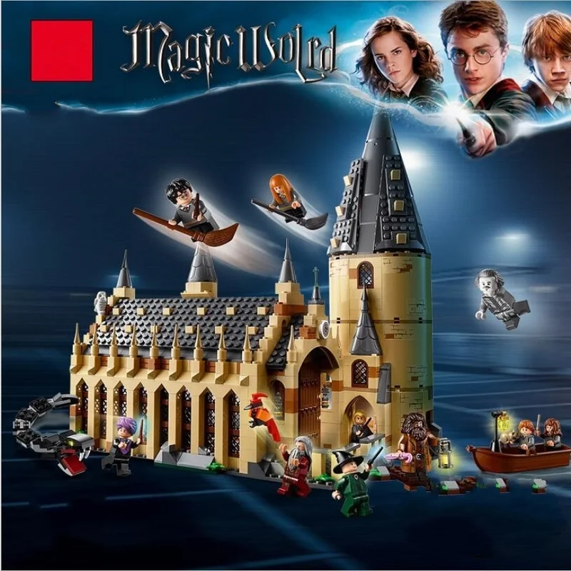

Harri Potter Series Hogwarts Great Hall 983pcs Building Blocks Brick Educational Toys Compatible Legoing 39144 39145 39146