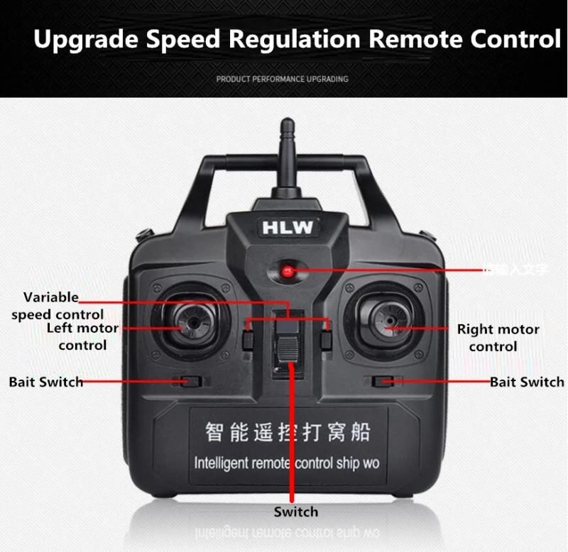 Newest Generetion Wireless Smart Fishing Boat 500M 2.6L Load Double Bait Cabin Automatic Send hook Feeding Boat With fish Lamp