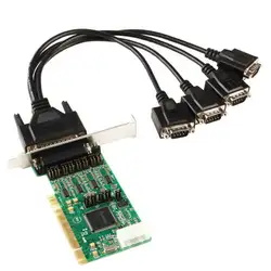 4 Порты RS422 RS485 последовательный DB-9 Pin узла PCI карты контроллера Чипсет для SysBase