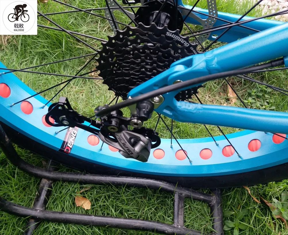 Top Kalosse M370 Hydraulic brakes 26*4.0 tires 27 speed , Folding Snow bicycle, fat bike 26er snow mountain bike 18 Top Kalosse M370 Hydraulic brakes 26*4.0 tires 27 speed , Folding Snow bicycle, fat bike 26er snow mountain bike 18