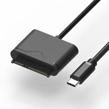 USB C 3,0 до 22 PIN SATA Кабель-адаптер Поддержка внешнего SSD HDD жесткий диск Sata III кабель для ноутбука 2,5 механический жесткий диск