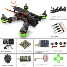 New Fashion drone with camera Frame for Fs I6 and 2204 motor RC plane mini QAV 210mm Carbon Fiber dron RTF Quadcopter