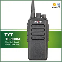 Бесплатная доставка TYT Walkie Talkie TC-3000A UHF 400-520 мГц 10 Вт макс высокой мощности Портативный радиоприемник