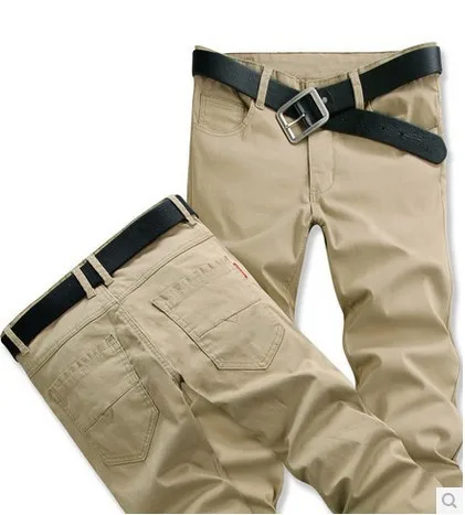 Весенние и летние брюки повседневные брюки, большой размер плюс размер Мужская одежда, 3XL, 4XL, 5XL, 6XL - Цвет: khaki