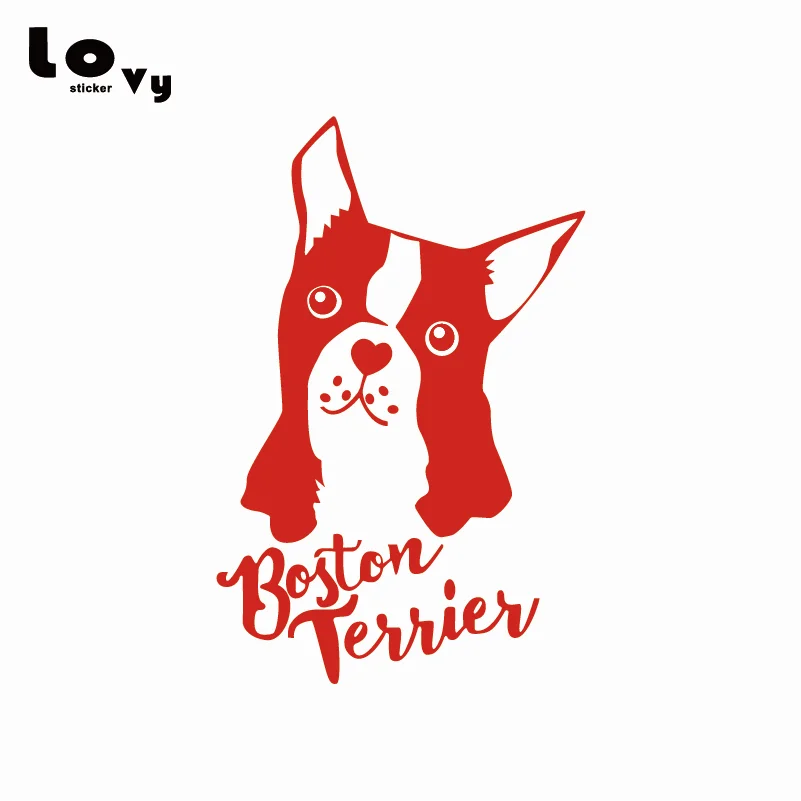 Настенный стикер Boston Terrier Silhouette Виниловая наклейка на стену для детской комнаты