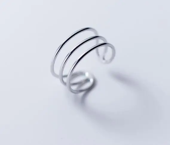 

Кольцо из серебра 100% пробы, 3 ряда