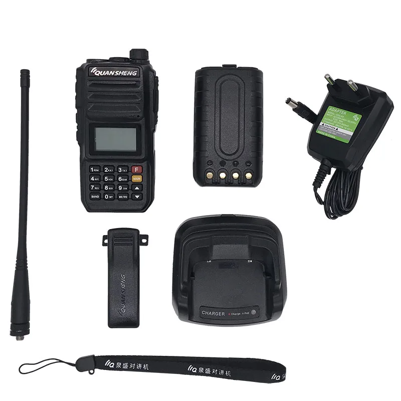 10 Вт Quansheng TG-UV2 PLUS Walkie Talkie VHF UHF КВ трансивер сканер 350-390 МГц многодиапазонный ПМР 446 Ham CB любительская радиостанция - Цвет: 1PCS