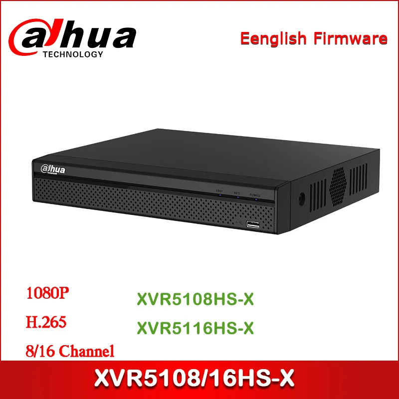 

Dahua XVR5108HS-X XVR5116HS-X 8/16 Channel Penta-brid 1080P Compact 1U Digital Video Recorder