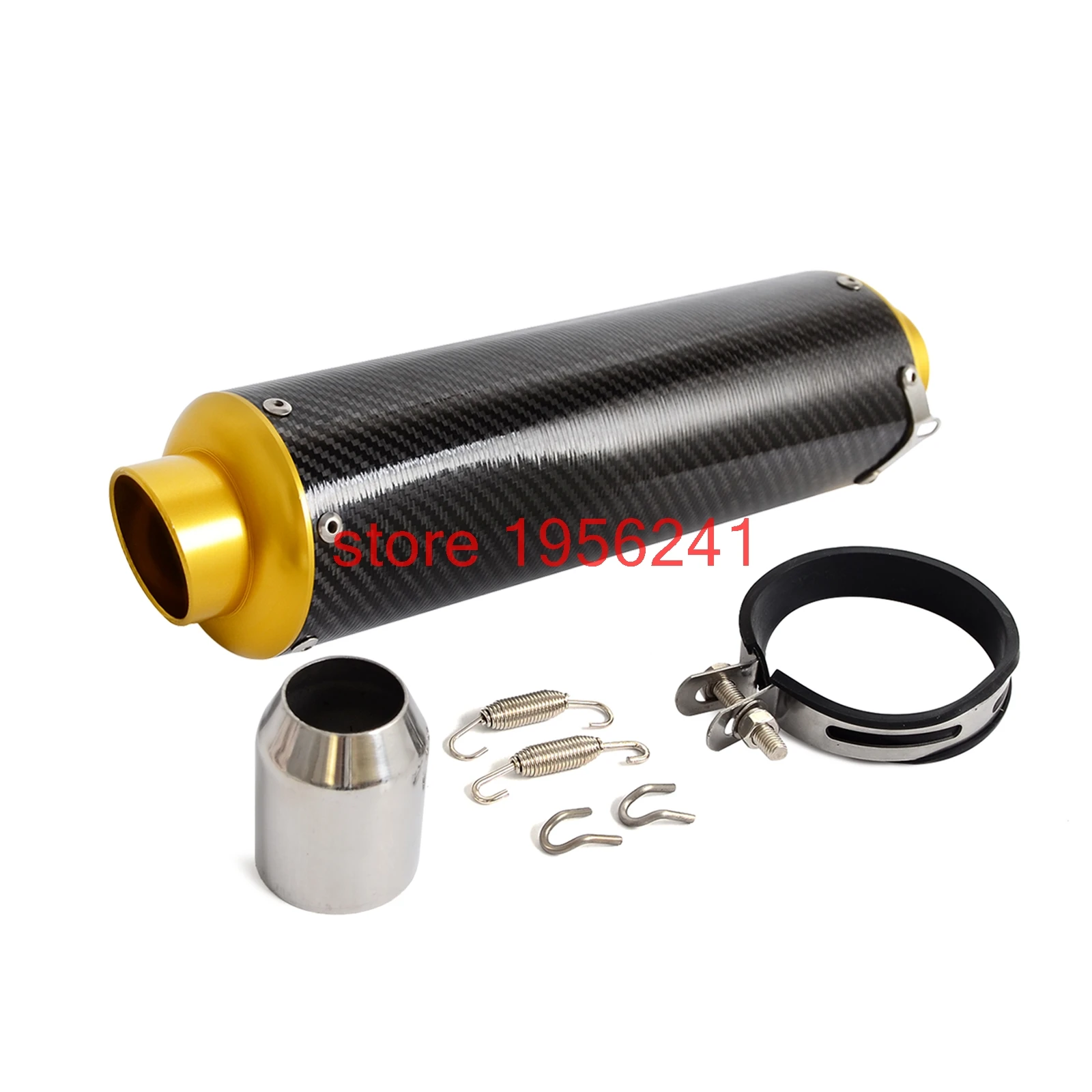 

Motorcycle Universal 51mm Slip-On Carbon Fiber CNC Exhaust Muffler Pipe Fit 125CC-1200CC Street Sport Racing Scooters