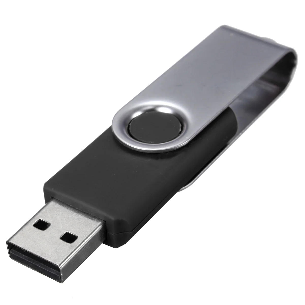 USB флеш-накопитель 64 Мб USB 2,0, флешка для смартфона, планшета, ПК, поворотная USB флеш-карта памяти, Подарочная флешка - Цвет: Черный