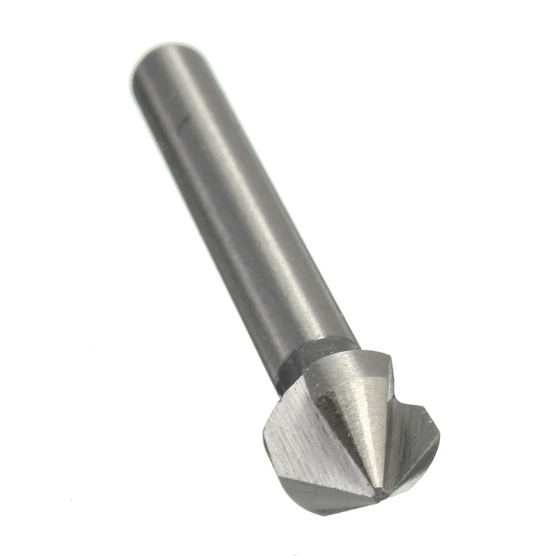 1pc 3 Flute HSS Countersink Drill Bit 90 Degree Chamfer Cutter Tool For Wood Steel 6.3/8.3/10.4/12.4/16.5/20.5mm