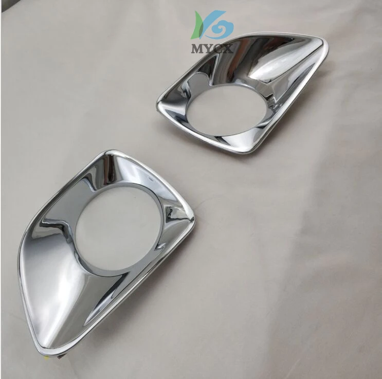 For Nissan NAVARA NP300 fog lampshade High quality ABS plating modified exterior parts 2pcs For Nissan NAVARA NP300 fog lampshade High quality ABS plating modified exterior parts 2pcs