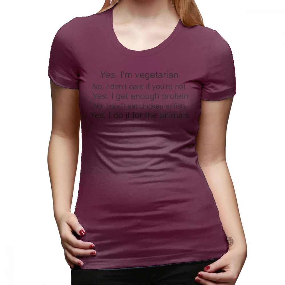 Вегетарианская футболка с надписью, женская футболка с круглым вырезом большого размера, хлопковая уличная стильная забавная женская футболка с коротким рукавом - Цвет: Коричневый