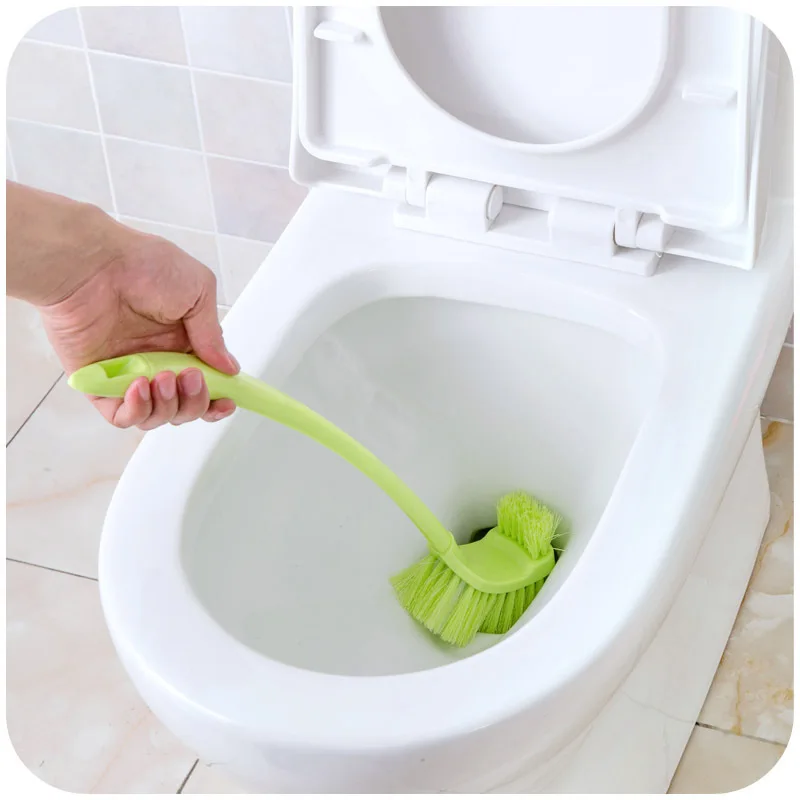 

Toilet Brush Soft Bristle Kinsky Strong Bristles Good Grips Hideaway Compact Long Brush for Bathroom Toilet